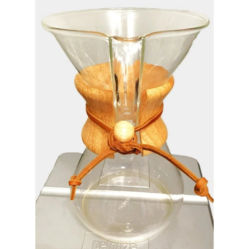 Vintage Chemex Hourglass Pour Over Glass Coffee Maker 8 Cup Pyrex Exc Condition‎
